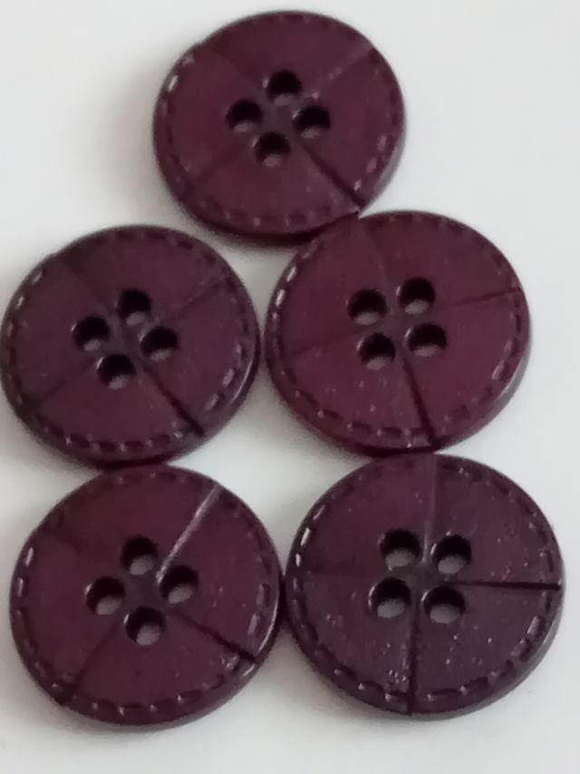 Bottoni effetto legno vintage pz5