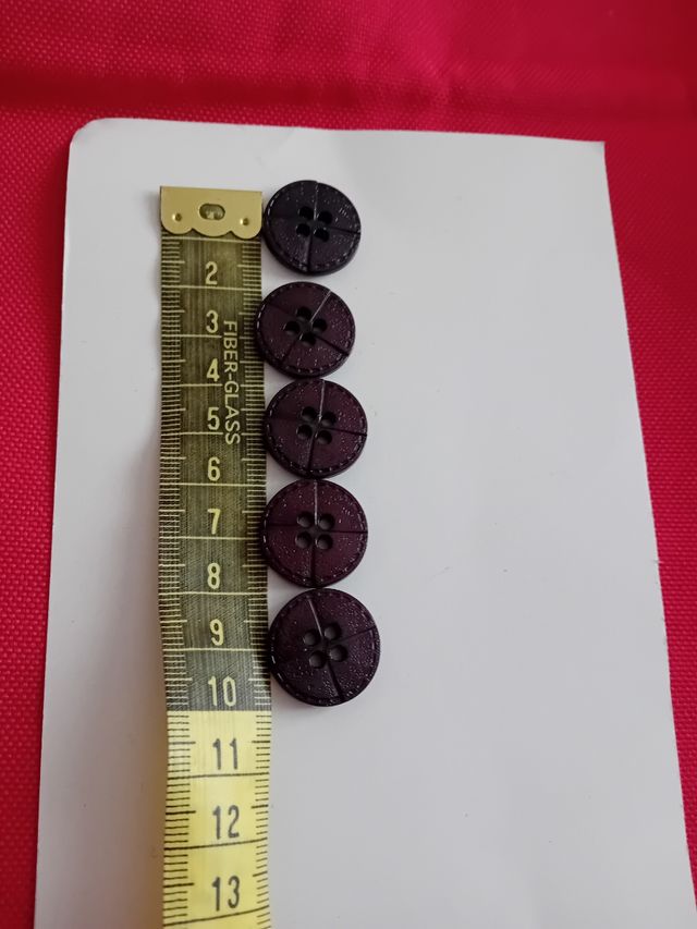 Bottoni effetto legno vintage pz5