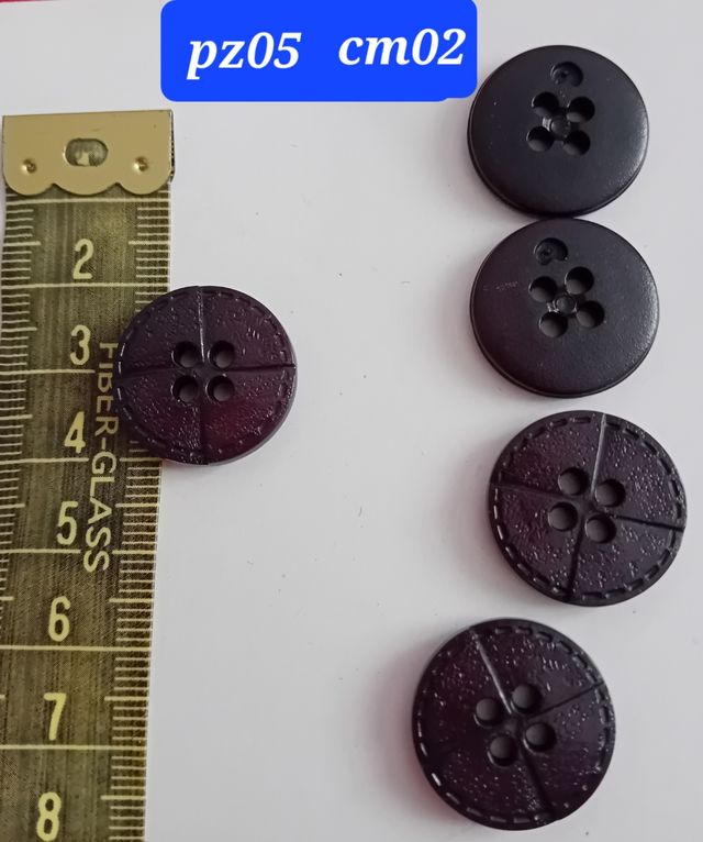 Bottoni effetto legno vintage pz5