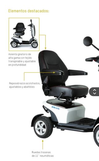 Silla scooter eléctrica I-Vita Lite. PVP 3800€