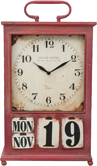 Orologio da Tavolo analogico da Comodino in Ferro 