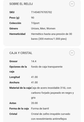 Reloj Tissot Sideral