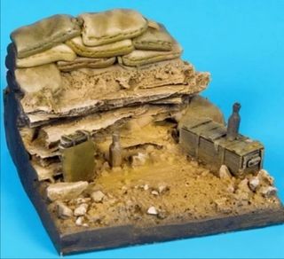 Diorama trinchera sacos terreros 1/35 para pintar