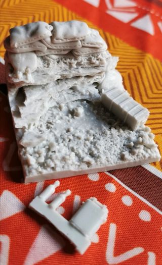 Diorama trinchera sacos terreros 1/35 para pintar