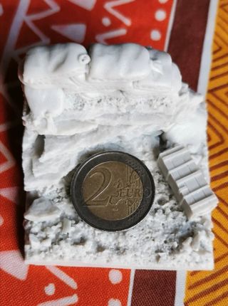 Diorama trinchera sacos terreros 1/35 para pintar