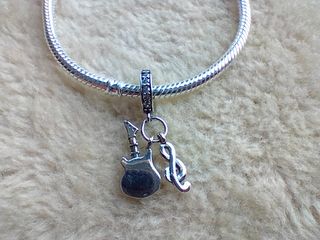 Charm guitarra plata de ley
