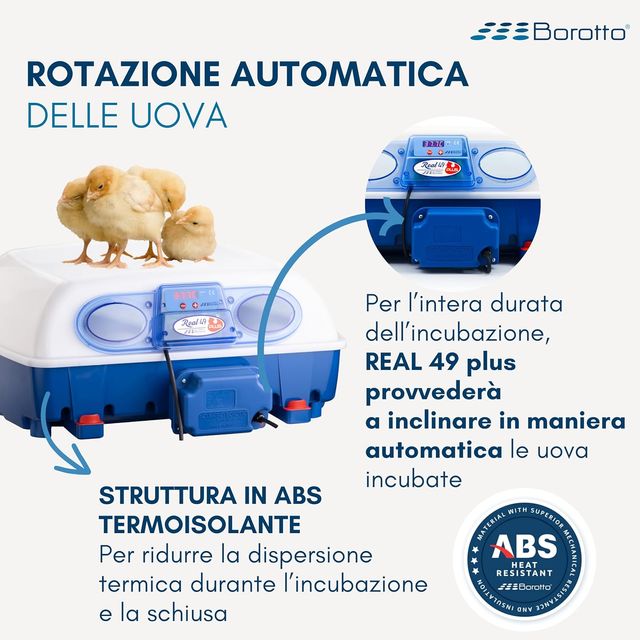 Incubatrice Professionale Automatica per 49 Uova 