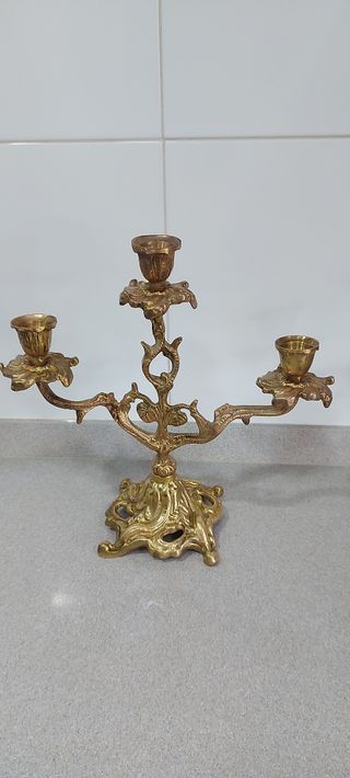 Candelabros de laton