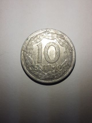Moneda 10 céntimos Franco