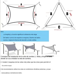 Toldo 3m x 4m