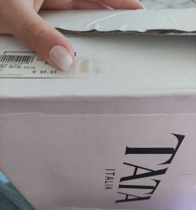 Scarpe sandalo bianche TATA