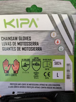 Luvas anticorte Mão esquerda KIPA