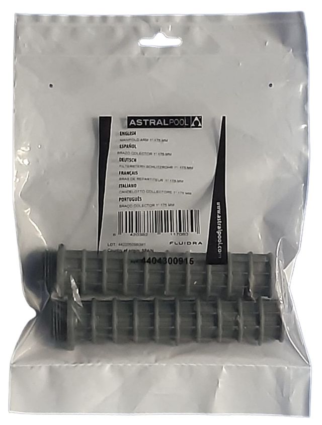 BRAZO COLECTOR 175 mm 1" ASTRAL 2 UDS