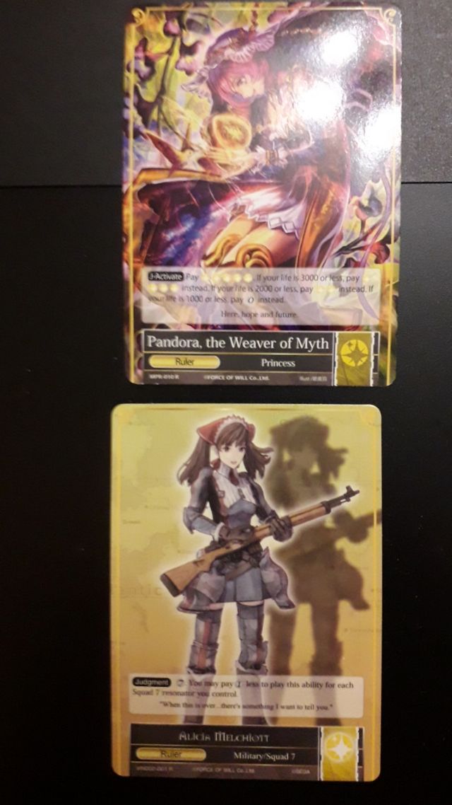 mazo cartas FORCÉ OF WILL