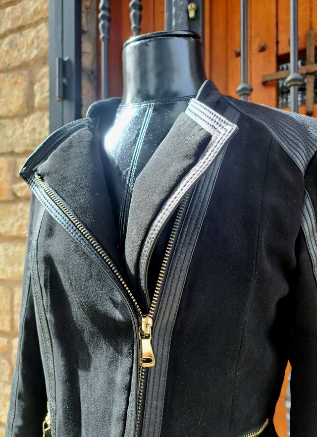 😎 Elegante Cazadora / Biker efecto Ante 😎