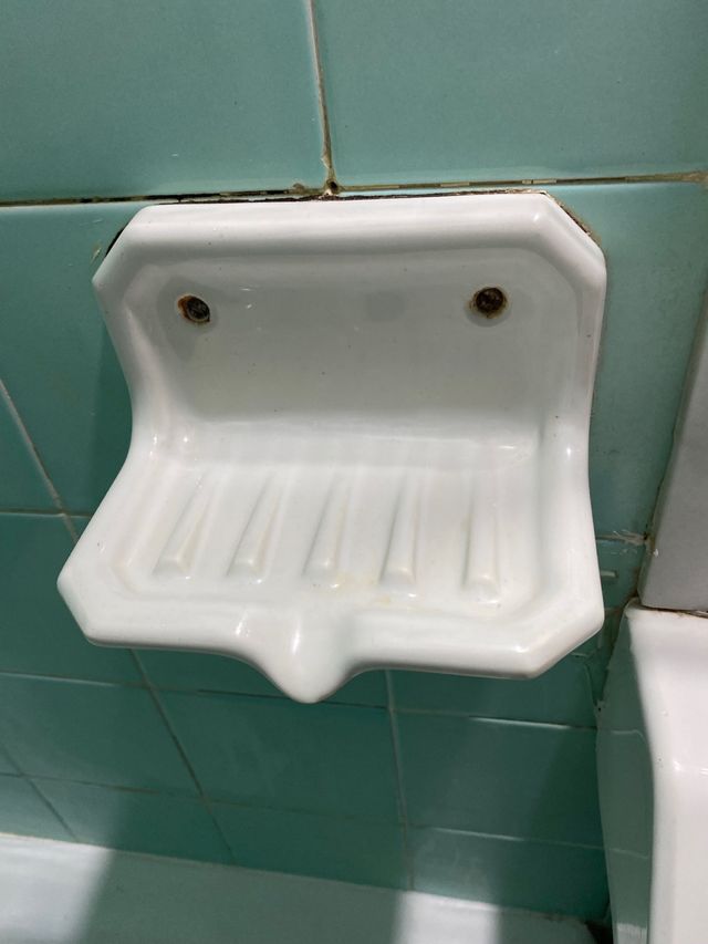 Accesorios baño antiguo cerámica