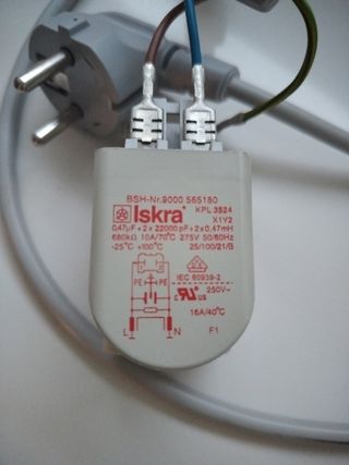 Cable alimentación protector lavadora