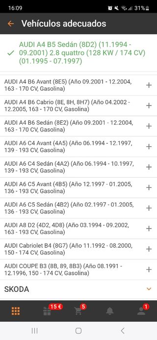 Embrague reforzado Audi  o volkswagen V6