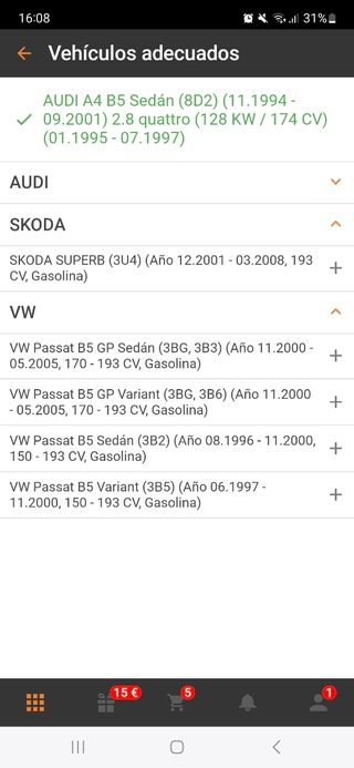 Embrague reforzado Audi  o volkswagen V6
