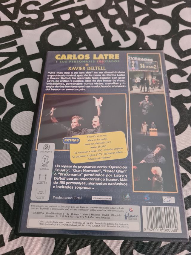 Dvd película Carlos Latre