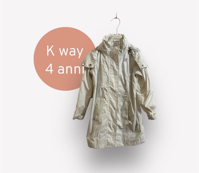 K-Way lungo leggero bambina 4 anni