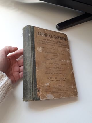 Libro matemáticas vintage Aritmética Dalmau
