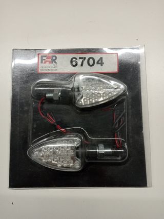 coppia frecce a led gambo corto carbon loock moto