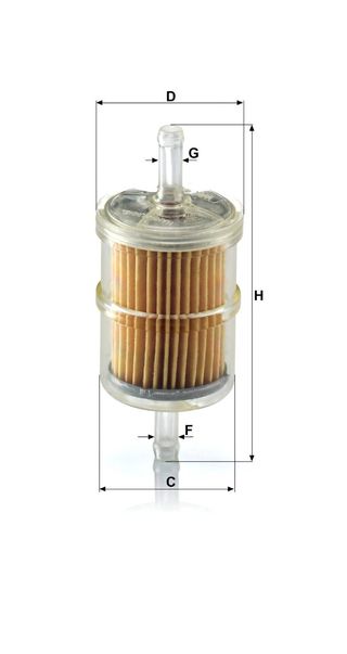 MANN FILTER WK 42-2 ORIGINALE CARBURANTE