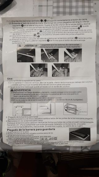 Barrera cama
