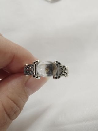 anillo de Diamantes Herkimer