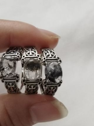 anillo de Diamantes Herkimer