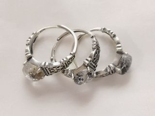 anillo de Diamantes Herkimer