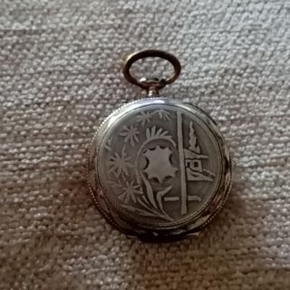 Antico orologio da taschino in argento