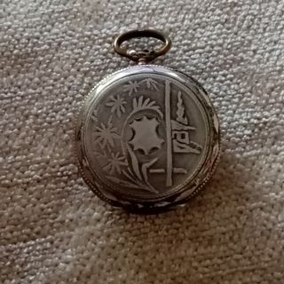 Antico orologio da taschino in argento