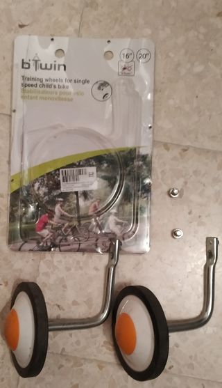 Ruedines de bicicleta infantil.
