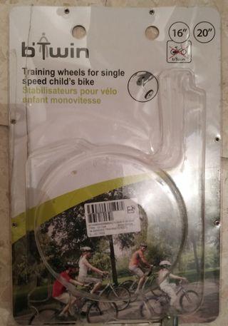 Ruedines de bicicleta infantil.
