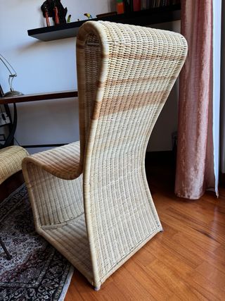 Poltrona in rattan midollino Seychelles