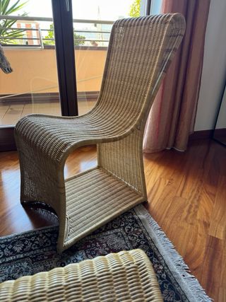 Poltrona in rattan midollino Seychelles