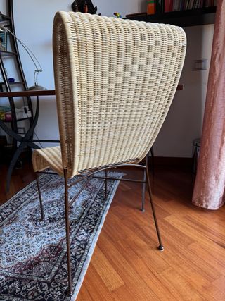 Sedia in rattan midollino Seychelles 