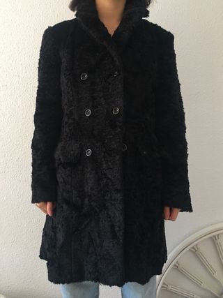 Abrigo de pelo sintético Vintage Talla 42