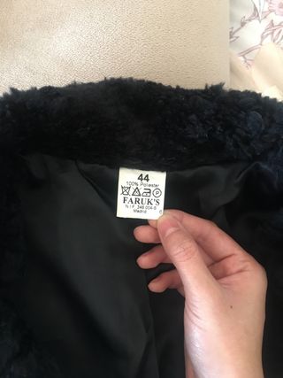 Abrigo de pelo sintético Vintage Talla 42