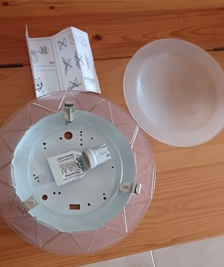 Plafoniera rosa da interno