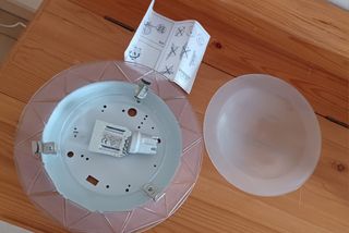 Plafoniera rosa da interno