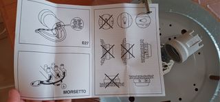 Plafoniera rosa da interno