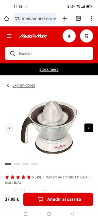 Exprimidor moulinex