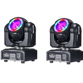 ✅️ Cabeza Móvil Beam 60W RGBW con Aro de Luz LED