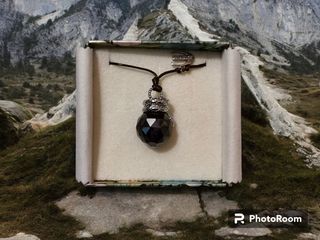 Collana Vetro Viola e acciaio Roberto Cavalli