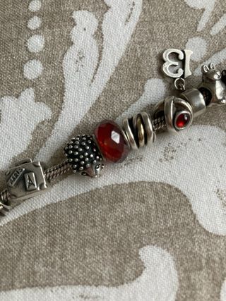 Charm plata y cristal para Pandora