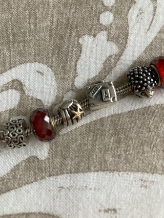 Charm plata y cristal para Pandora