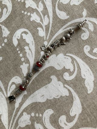 Charm plata y cristal para Pandora